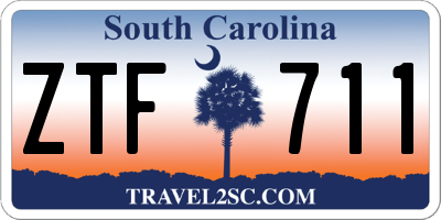 SC license plate ZTF711