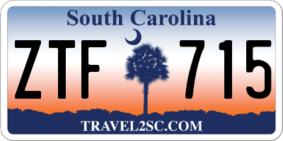 SC license plate ZTF715