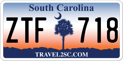 SC license plate ZTF718