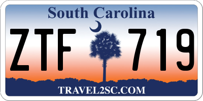 SC license plate ZTF719