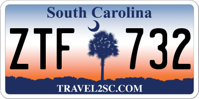 SC license plate ZTF732