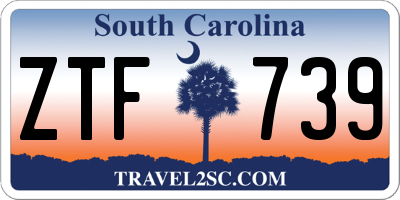 SC license plate ZTF739