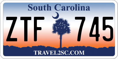 SC license plate ZTF745