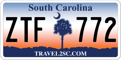 SC license plate ZTF772