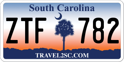 SC license plate ZTF782