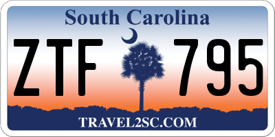 SC license plate ZTF795