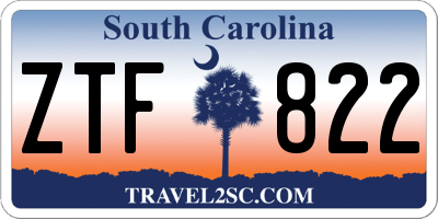 SC license plate ZTF822