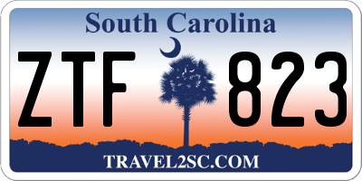 SC license plate ZTF823