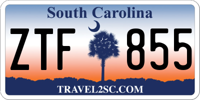 SC license plate ZTF855