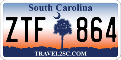SC license plate ZTF864