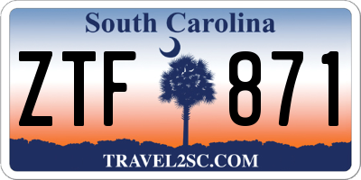 SC license plate ZTF871