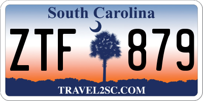 SC license plate ZTF879
