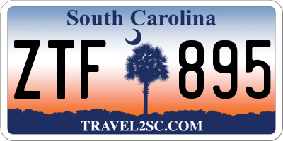 SC license plate ZTF895