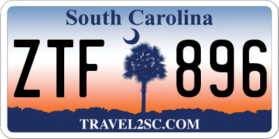 SC license plate ZTF896