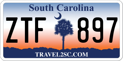 SC license plate ZTF897