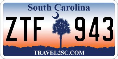 SC license plate ZTF943