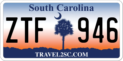 SC license plate ZTF946