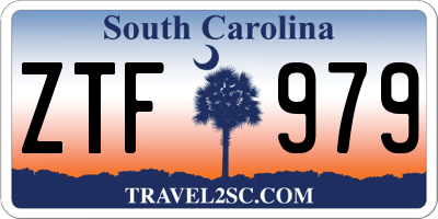 SC license plate ZTF979