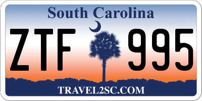 SC license plate ZTF995