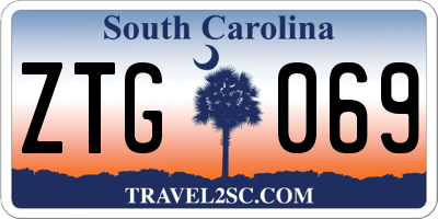 SC license plate ZTG069