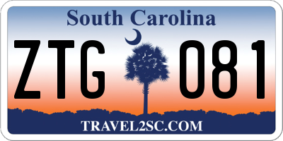 SC license plate ZTG081