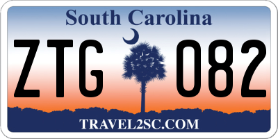SC license plate ZTG082