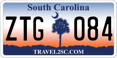 SC license plate ZTG084