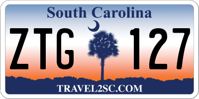 SC license plate ZTG127