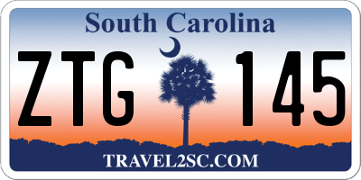 SC license plate ZTG145