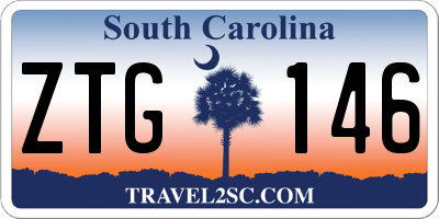 SC license plate ZTG146