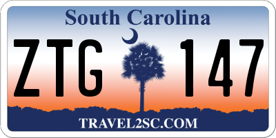 SC license plate ZTG147