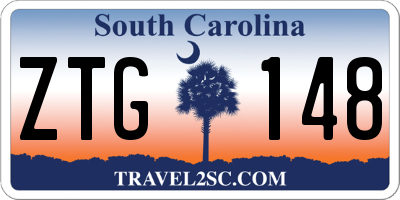 SC license plate ZTG148