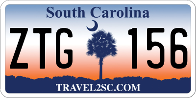 SC license plate ZTG156