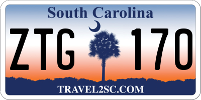 SC license plate ZTG170