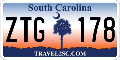 SC license plate ZTG178