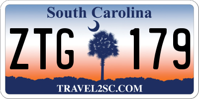 SC license plate ZTG179
