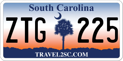 SC license plate ZTG225
