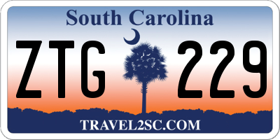 SC license plate ZTG229