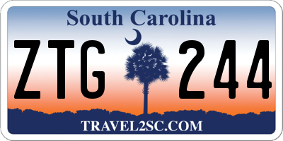 SC license plate ZTG244