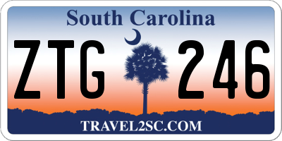 SC license plate ZTG246