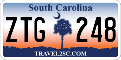 SC license plate ZTG248