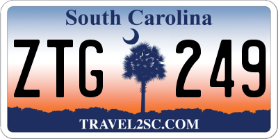 SC license plate ZTG249