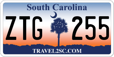 SC license plate ZTG255