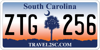 SC license plate ZTG256