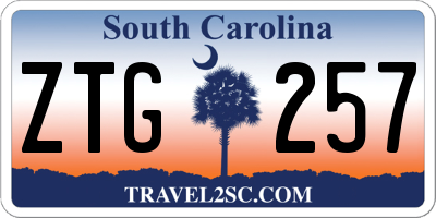 SC license plate ZTG257