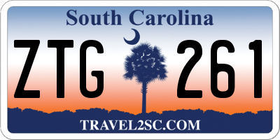 SC license plate ZTG261