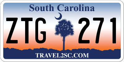 SC license plate ZTG271