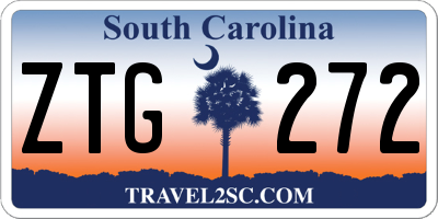 SC license plate ZTG272