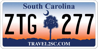 SC license plate ZTG277