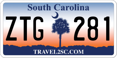 SC license plate ZTG281